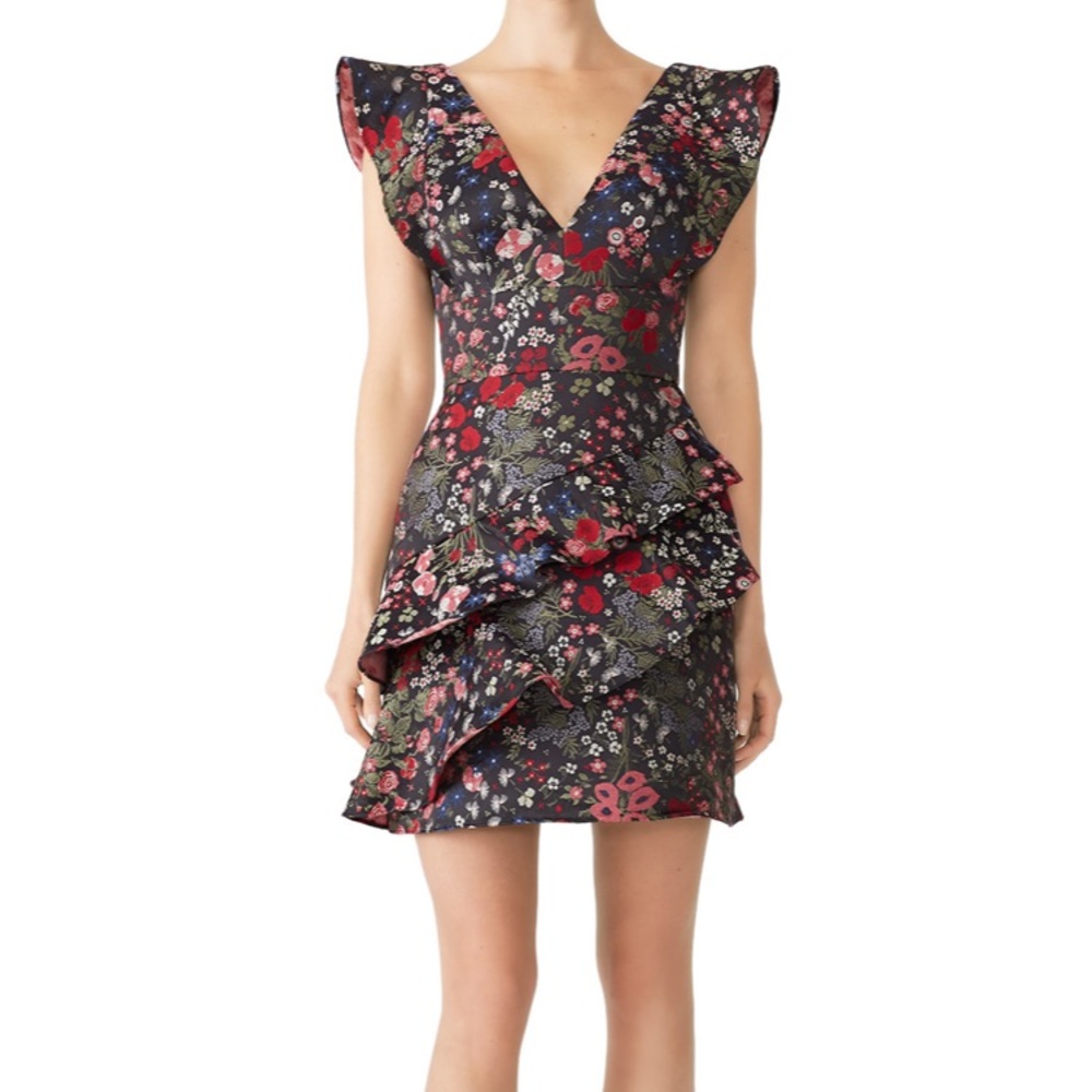 Monique Lhuillier Floral Dress